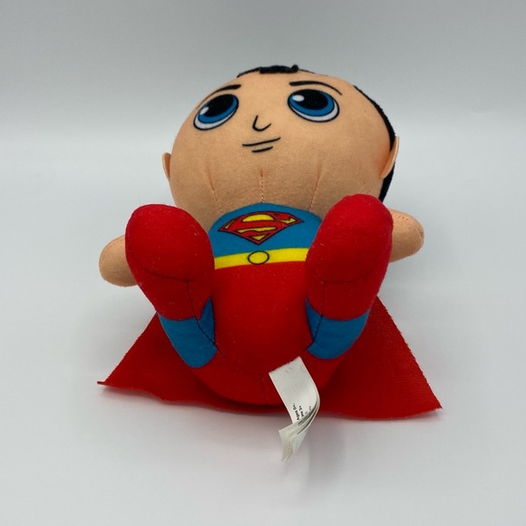 Toy Factory Superman Plush Stuffed Justice League Superhero Toy 7 Inches Flaw - Picture 3 of 6